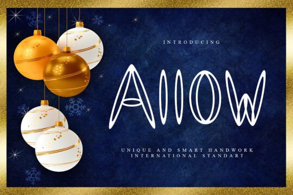 Allow: The Hand-Made Font for Cheerful Designs