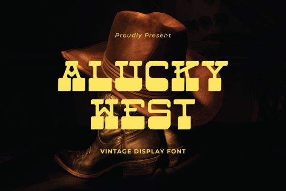 Alucky West: A Vintage Display Font for Authentic Western Designs