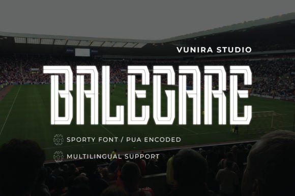 Balegare: The Sporty Font That Brings Energy to Your Designs