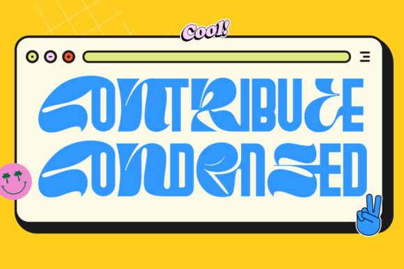Contribute Condensed: A Playful Font for Bold Designs