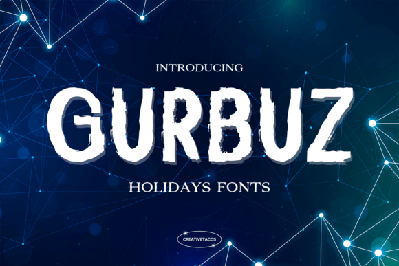 Gurbuz: The Whimsical Font for Joyful Holiday Designs