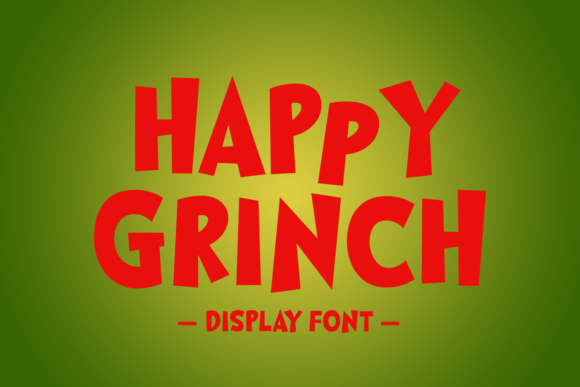 Infusing Festive Spirit into Design with the Happy Grinch Display Font