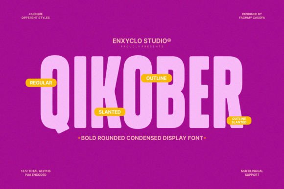 Qikober: The Bold Rounded Condensed Font for Modern Design