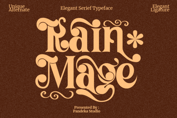 Rain Mage: A Playfully Nostalgic Vintage Serif Font